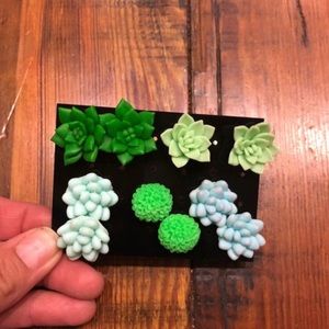 Succulent Earrings